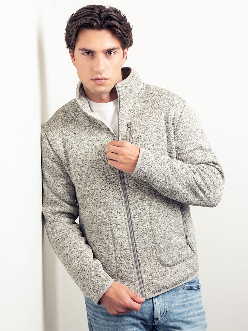 Sherpa lined on sale fleece jacket