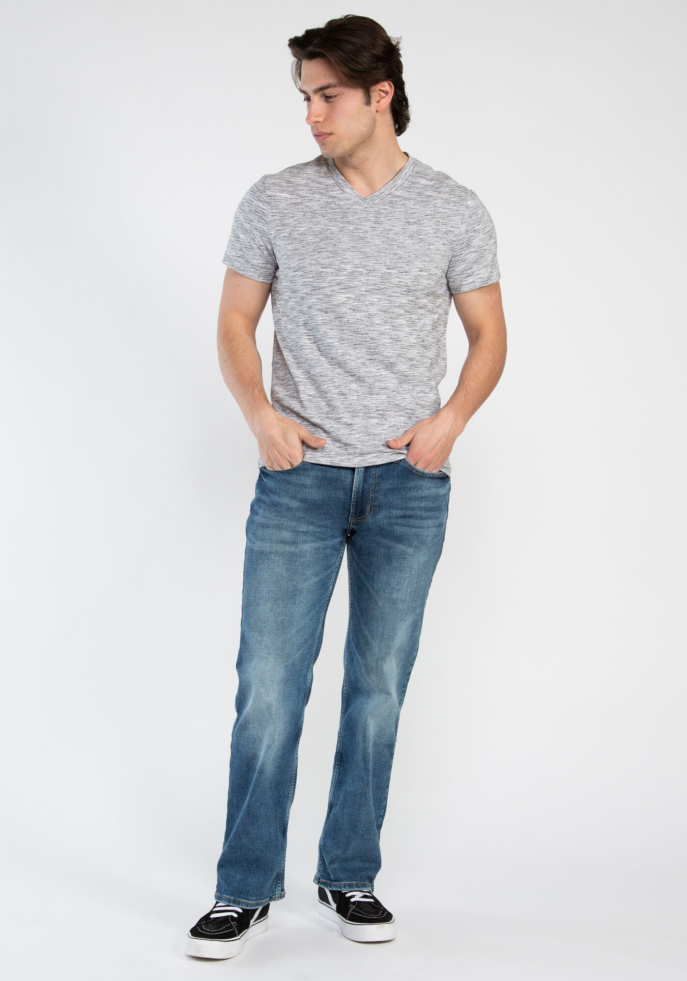 owen inject dye v-neck t-shirt Image 4