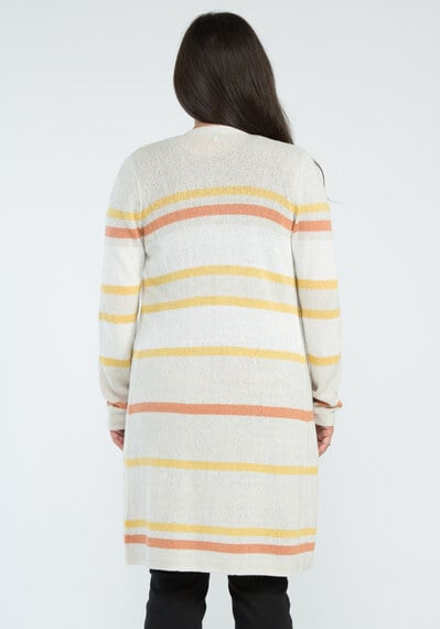 mitzy open front striped cardigan Image 2