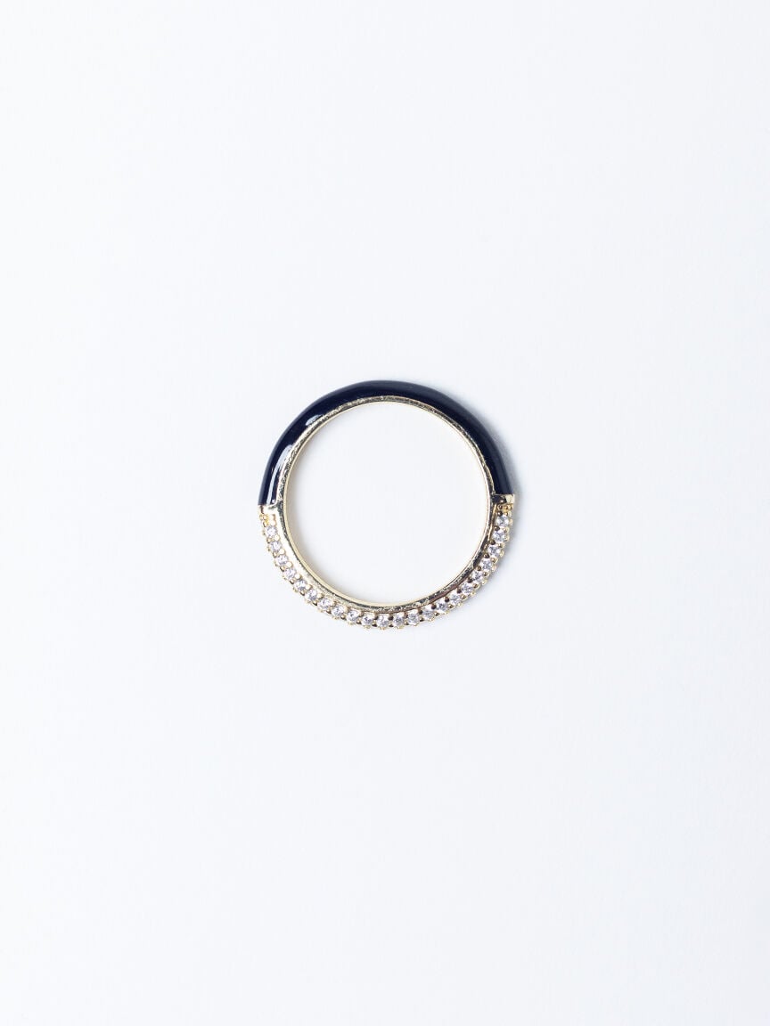 candy enamel ring black