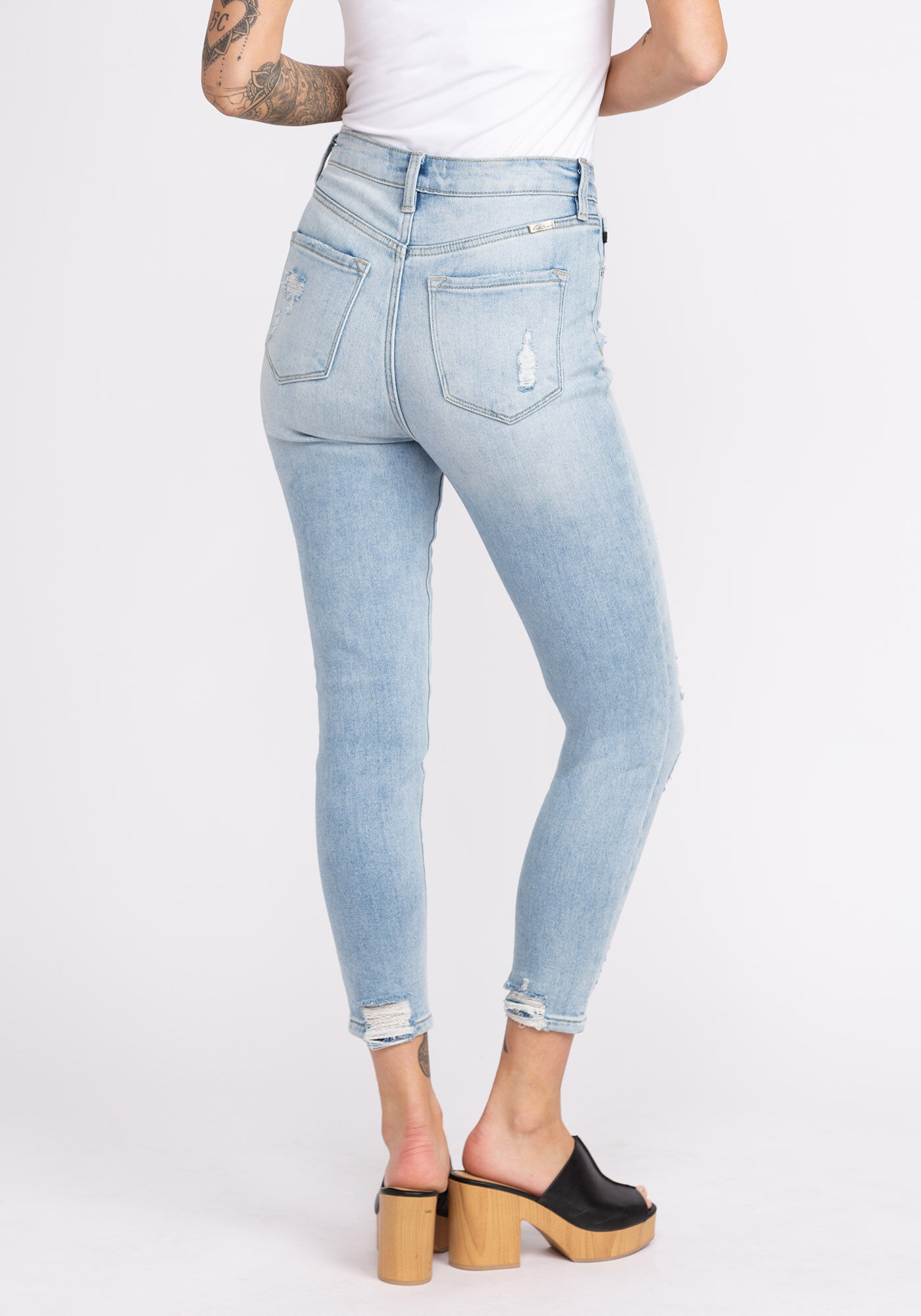 high rise skinny jeans Image 3