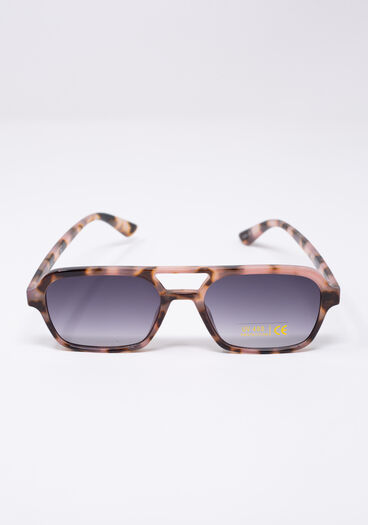 brown lenses rectangular frame sunglasses, Brown