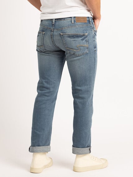 allan slim fit straight leg jeans Image 3