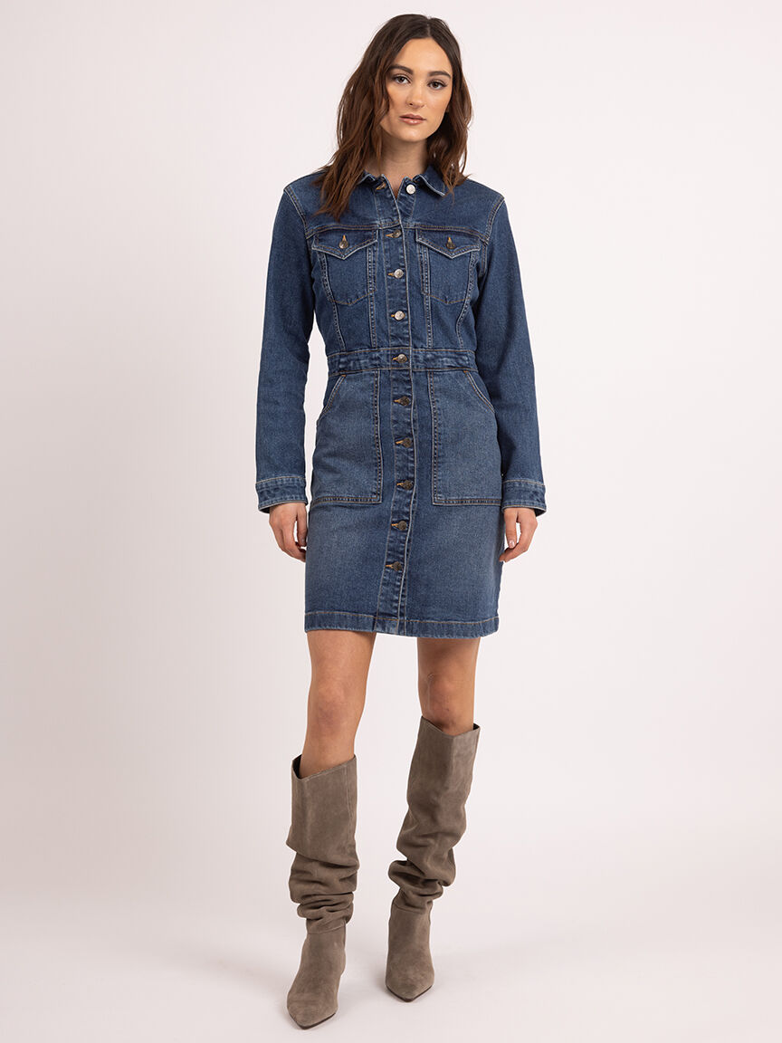 senna knee length dress Image 1