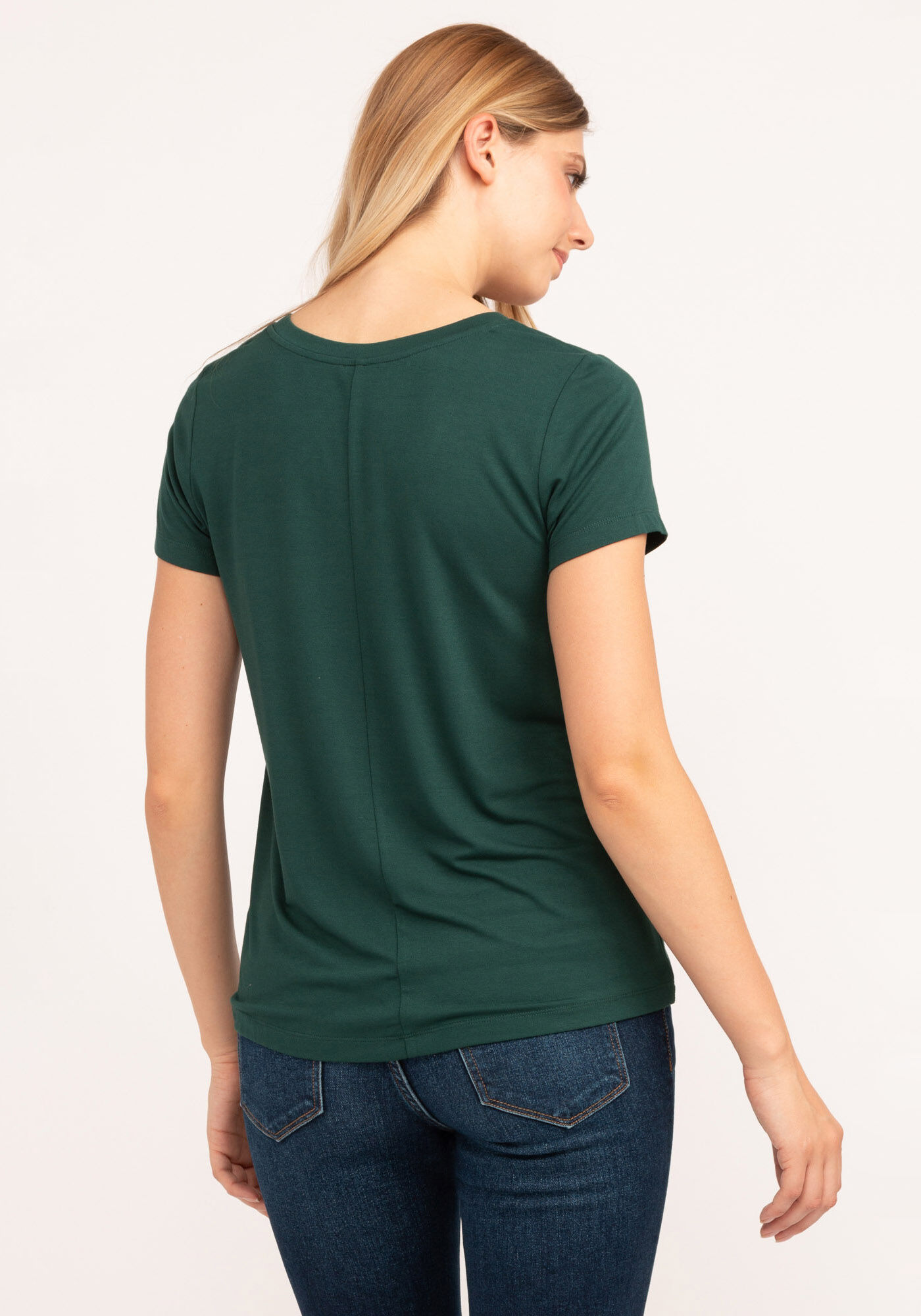 scoop neck short sleeve t-shirt Image 3