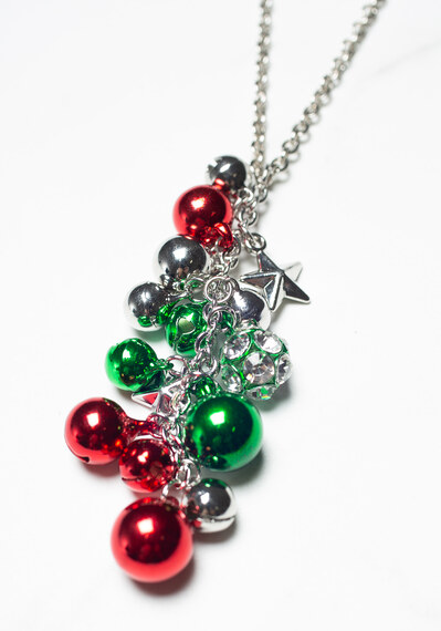 Christmas cluster pendant necklace Image 3