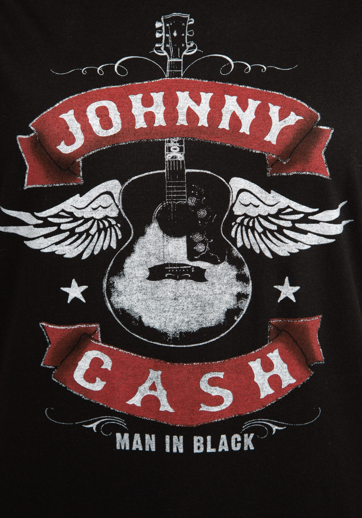 man in black winged guitar t-shirt Image 6