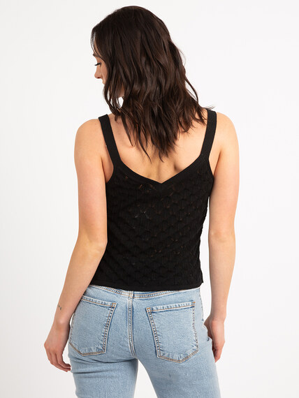 alba double vneck pointelle tank alba double vneck pointelle tank Image 3