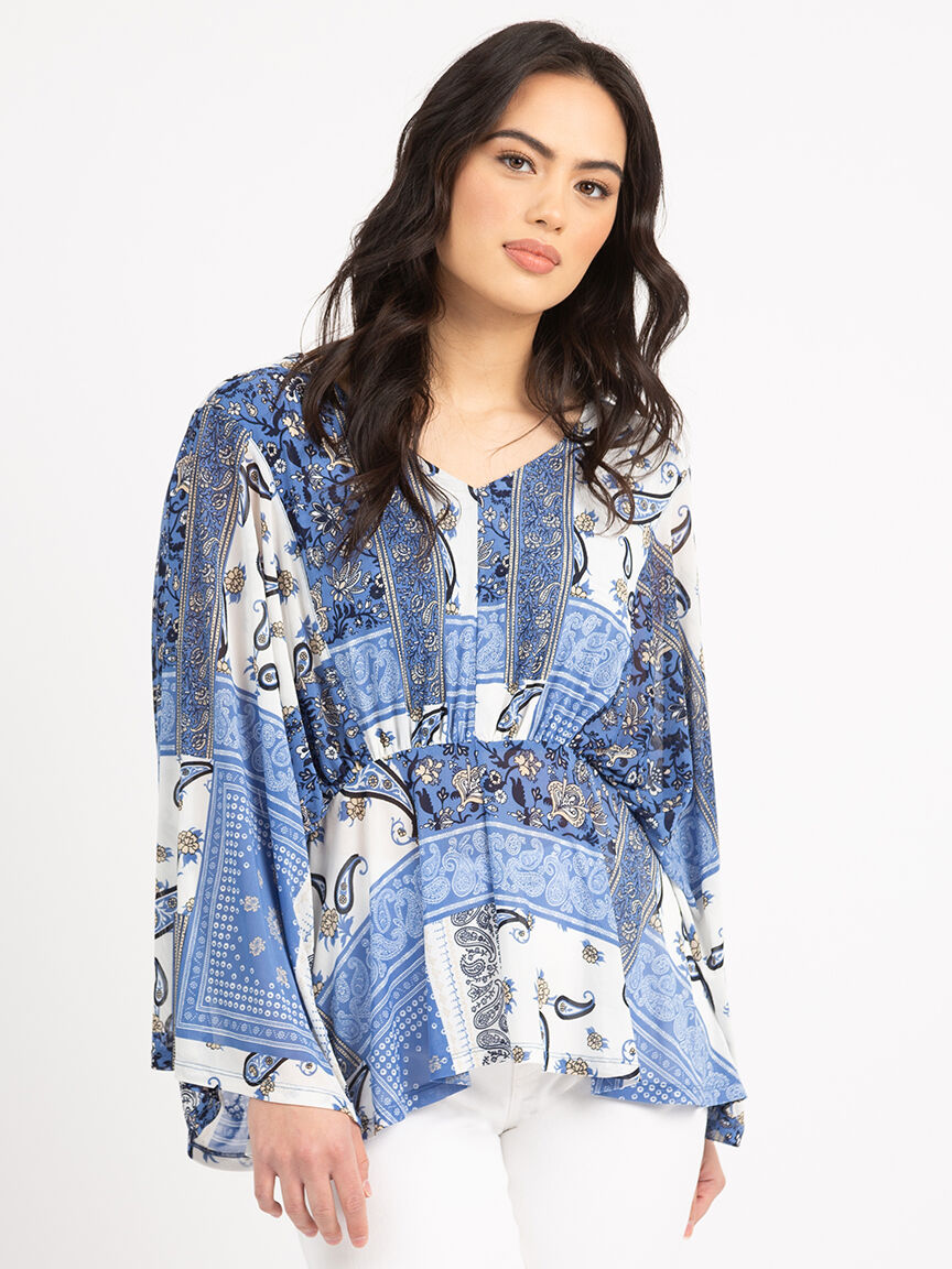 miley mesh wide sleeve peplum Image 1