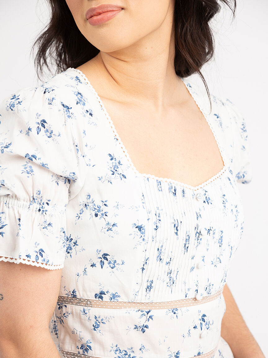 amber puff sleeve peplum top Image 6