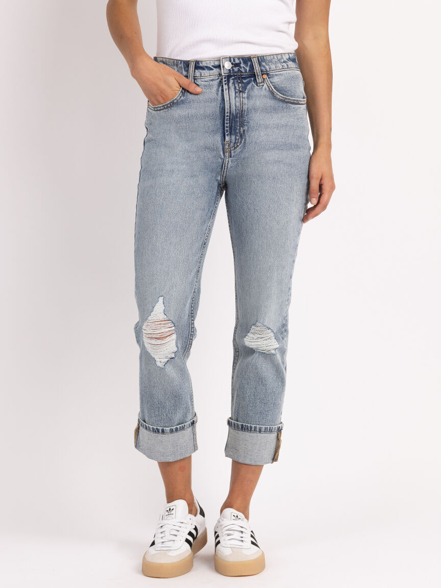 ava stovepipe jean light authentic Image 2