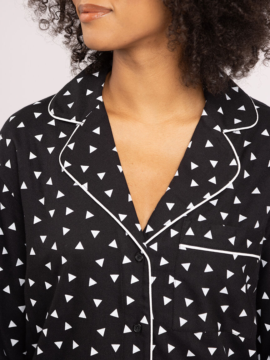 emelie flannel lounge top Image 4