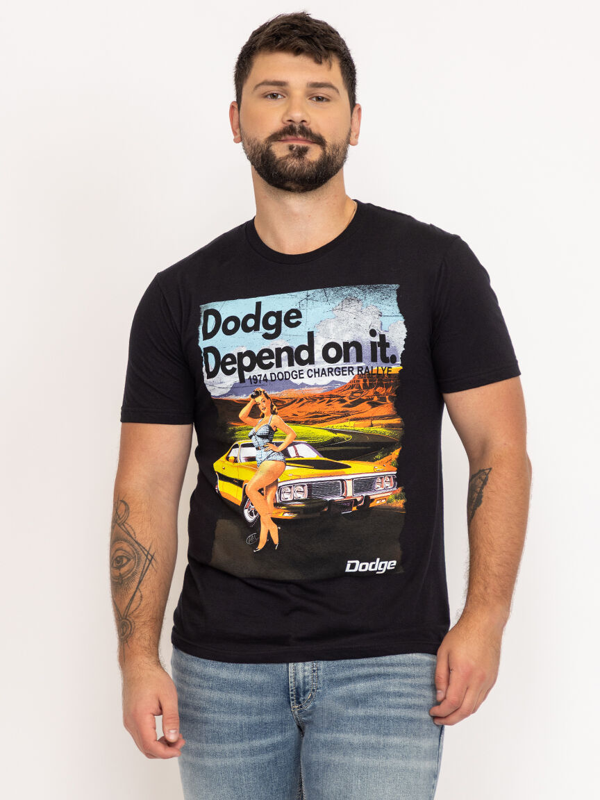 unisex dodge charger graphic tee