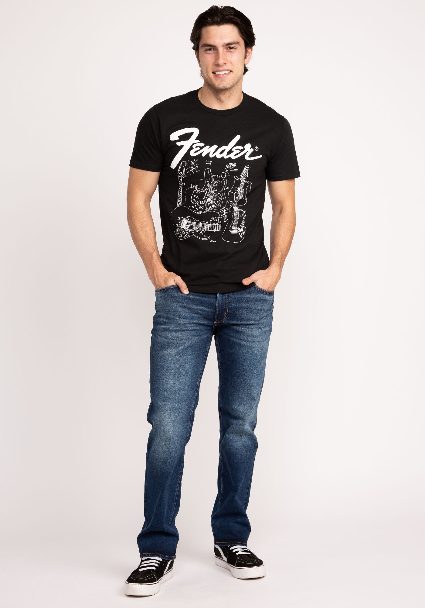 fender blueprints vintage t-shirt Image 1