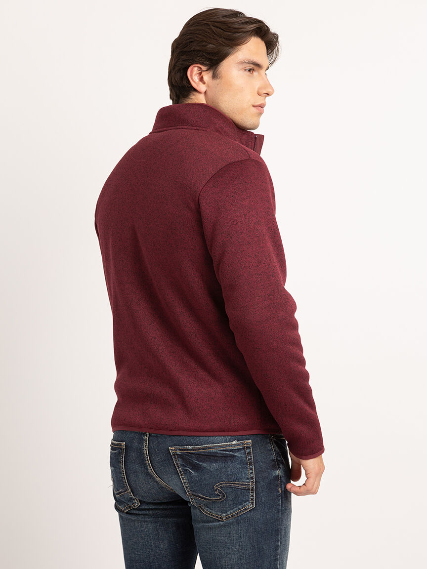 sherpa lined fleece full zip Image 4