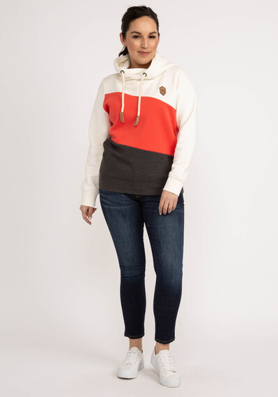 ainsley color block hooded popover Image 4