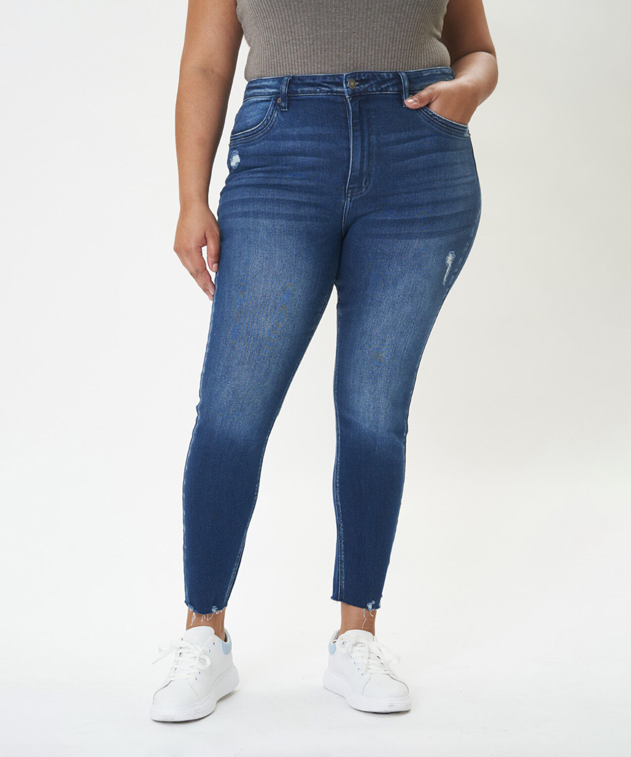 high rise skinny jeans Image 1