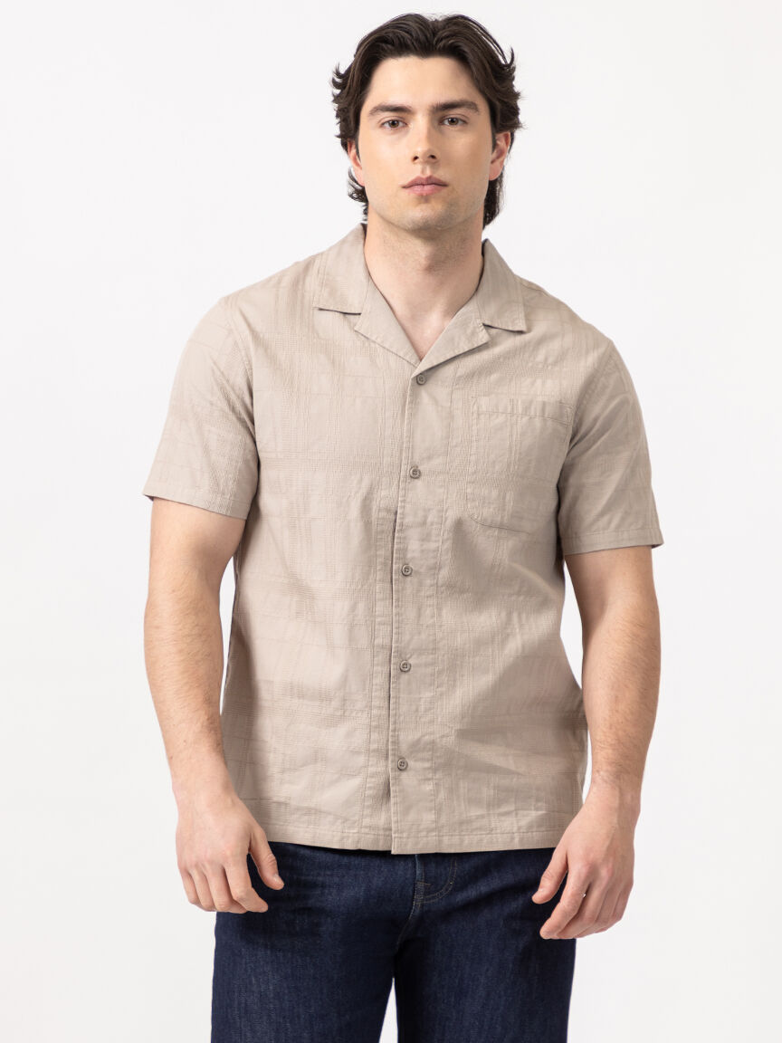 louis plaid textured 1 pkt shirt Image 1