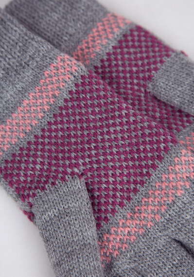 fleece lined jacquard glove Image 5