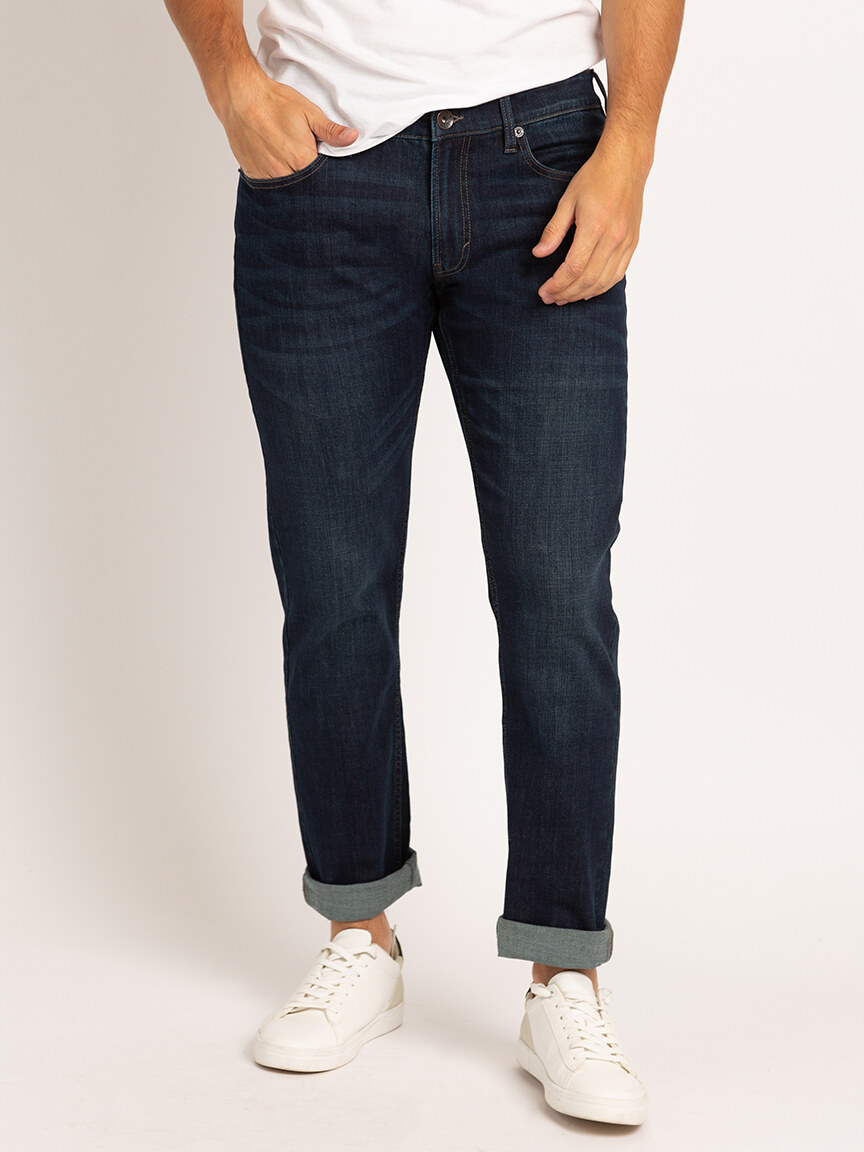 Straight Six Men's Jeans in Rinsed Blue – Buffalo Jeans CA