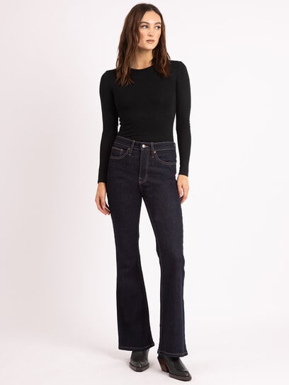 skinny flare jean rinse wash skinny flare jean rinse wash