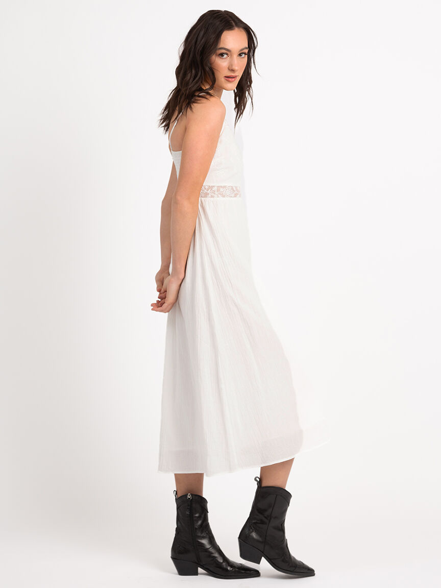 sheryl kismet strappy lace insert midi dress Image 2