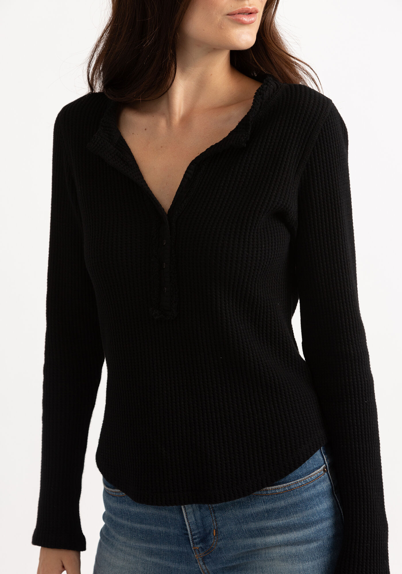 ariana waffle henley Image 5