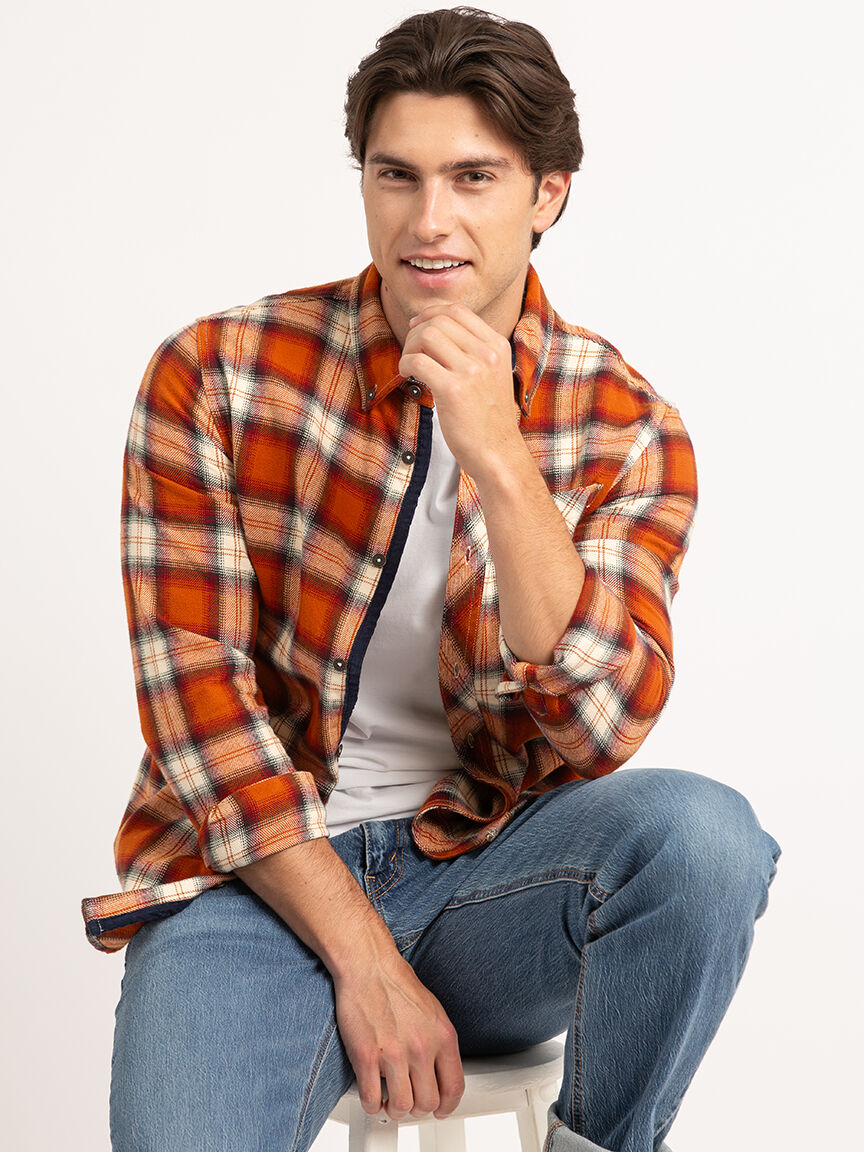 eli flannel button-up shirt Image 3