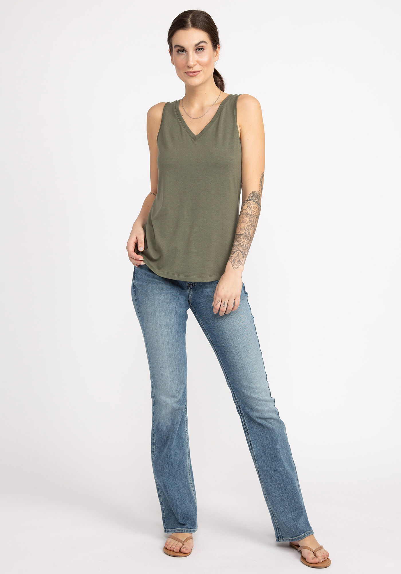 tammi double v-neck tank top Image 5