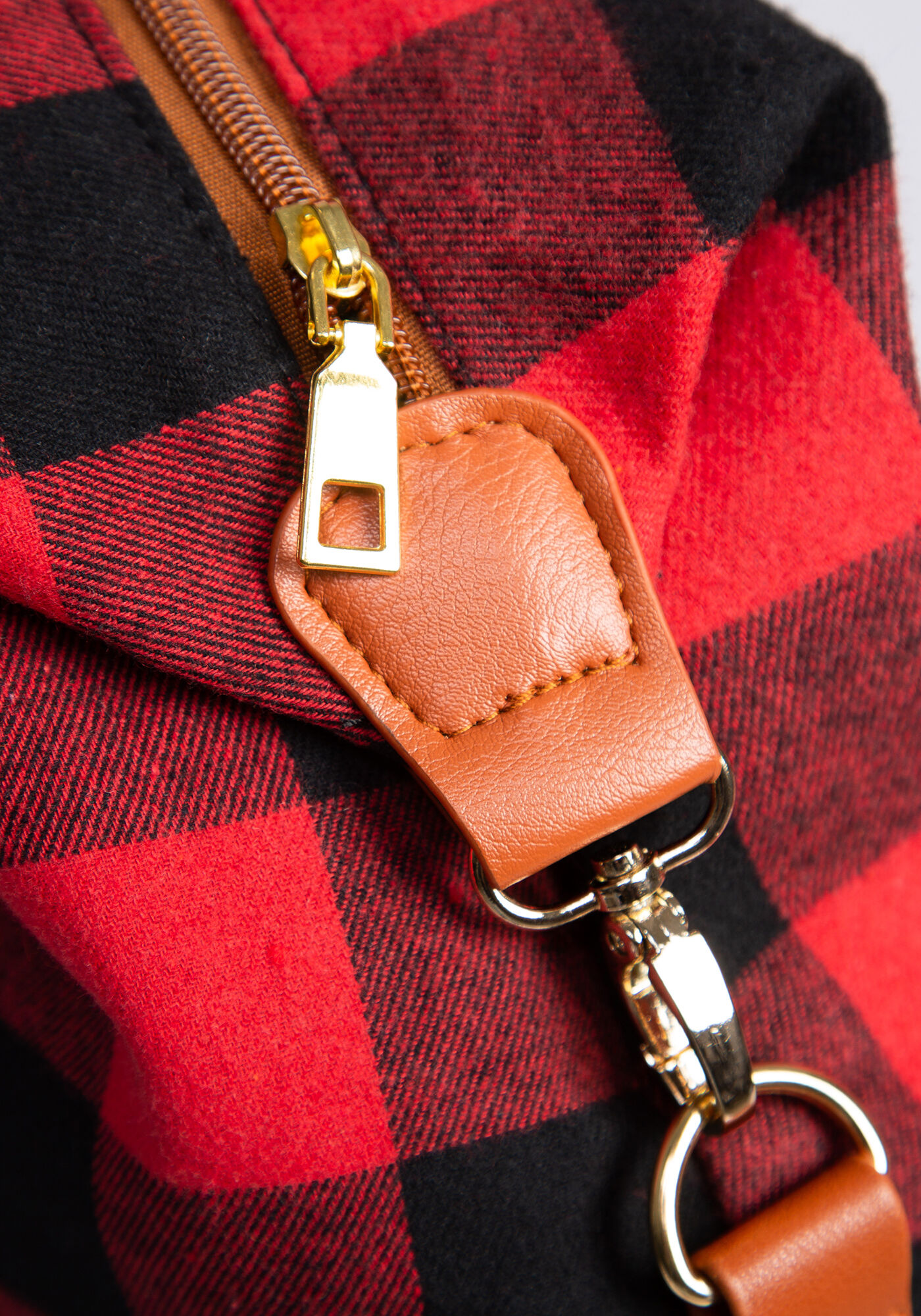 tnd buffalo plaid cotton travel bag Image 6