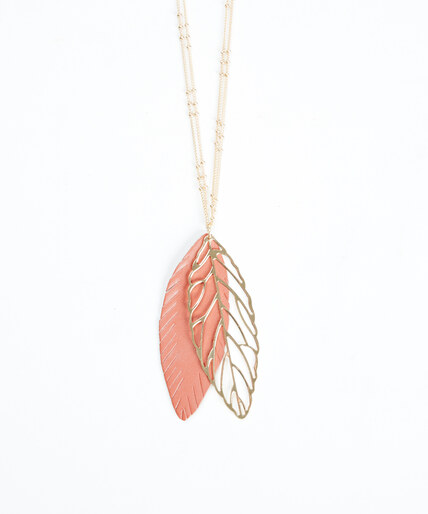 leaf pendant necklace Image 2