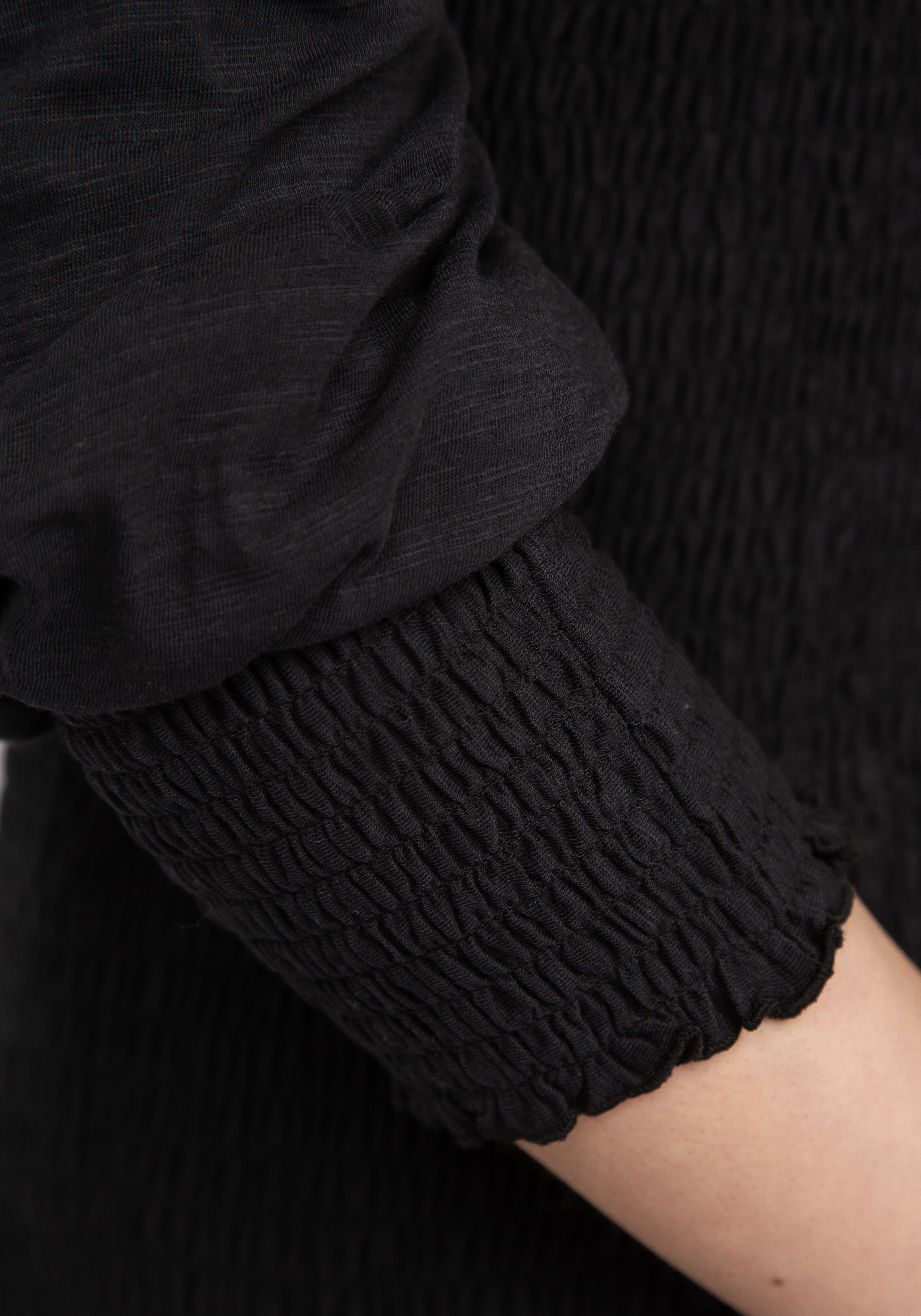 priscilla smocked 3/4 sleeve top Image 4