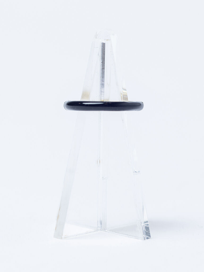 candy enamel ring black