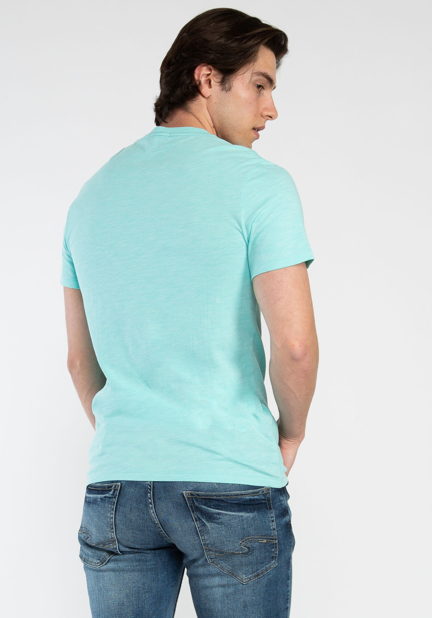 owen inject dye v-neck t-shirt Image 2
