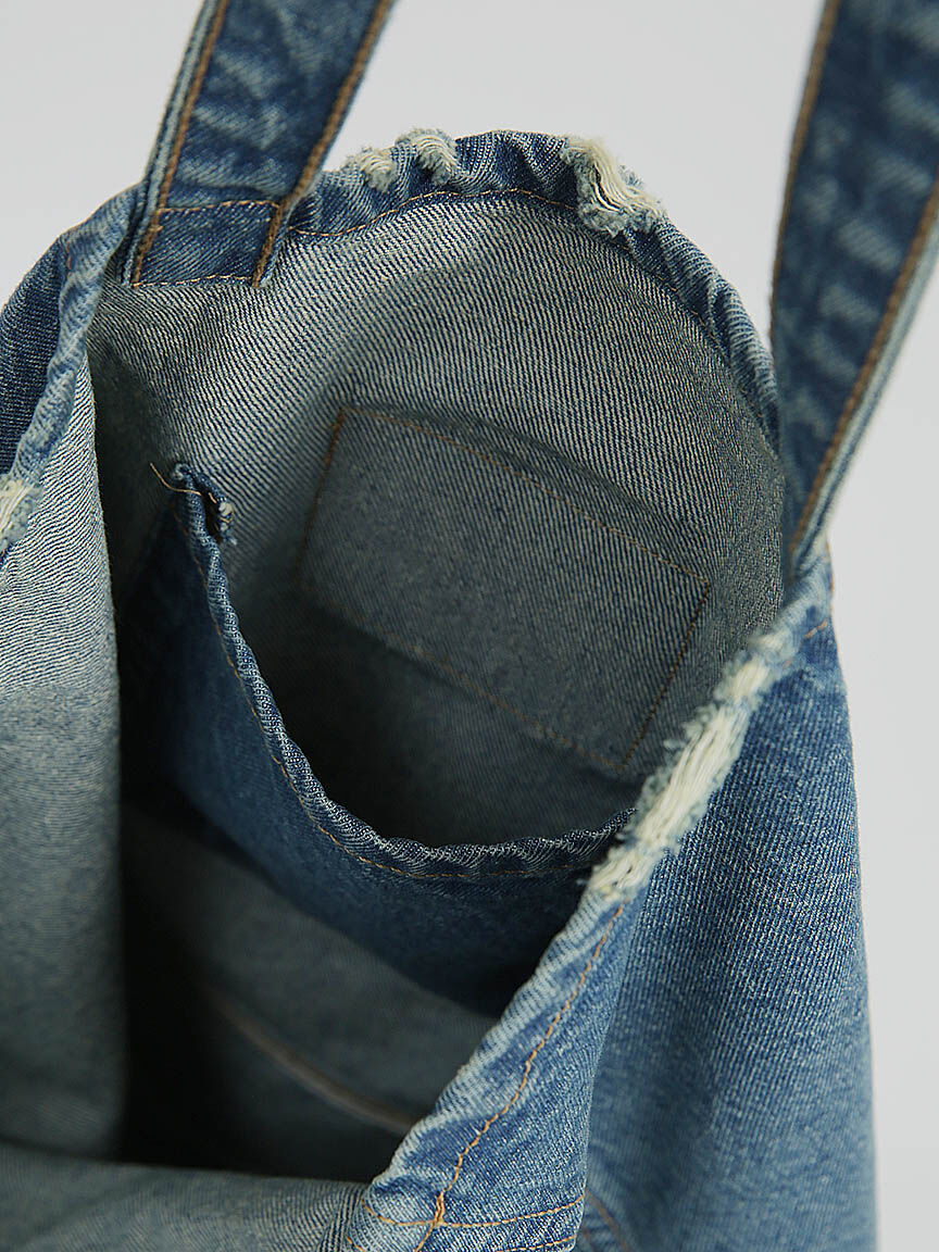 essential denim tote bag Image 4