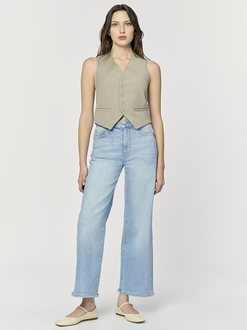 ICN cropped wide leg jean