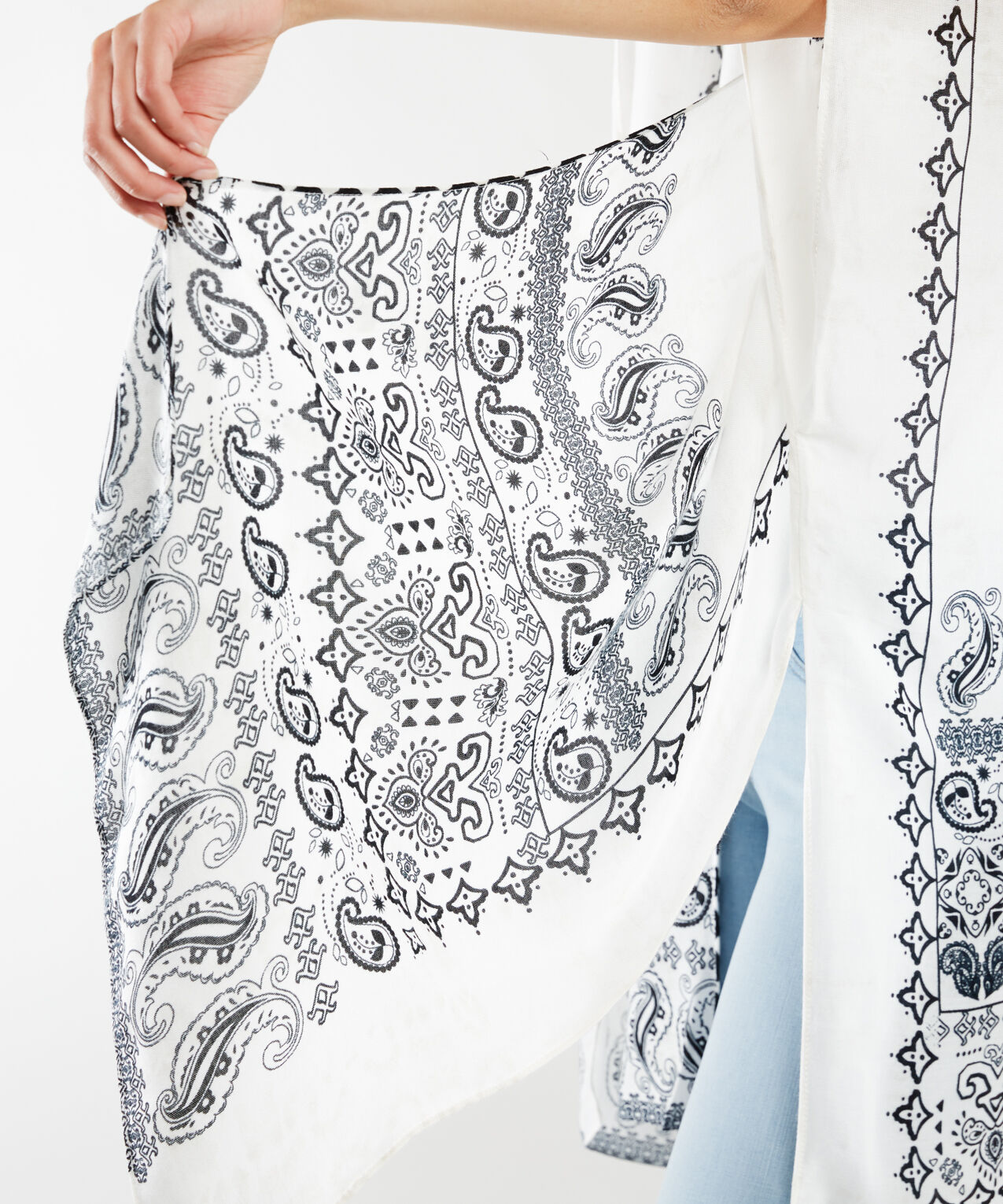 bandana print kimono Image 4