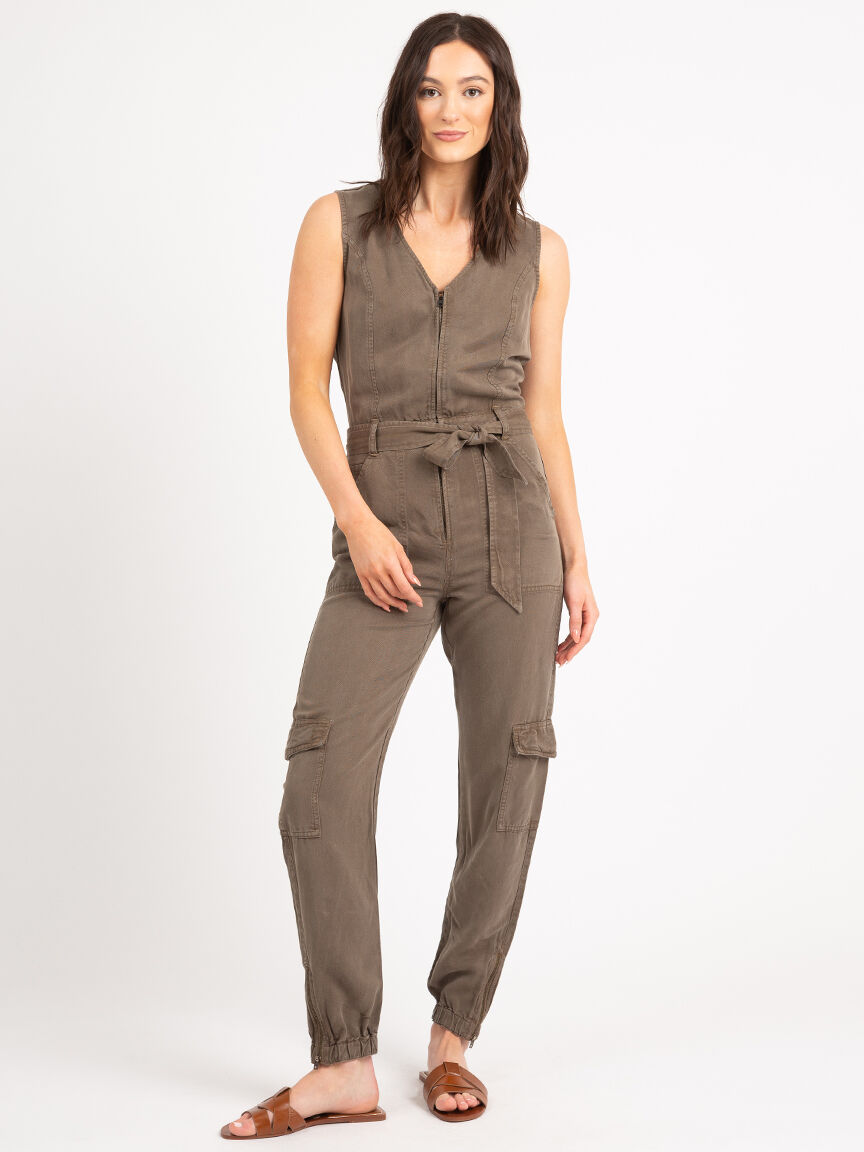 indy tencel belted jumpsuit Image 2
