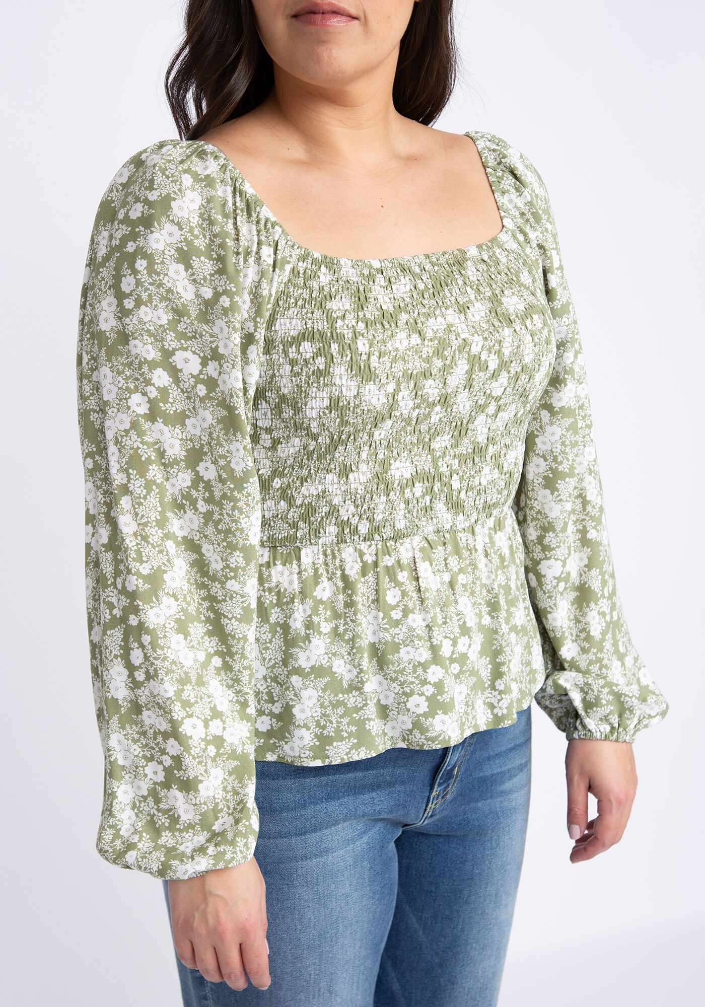 cressida balloon sleeve smocked blouse Image 4