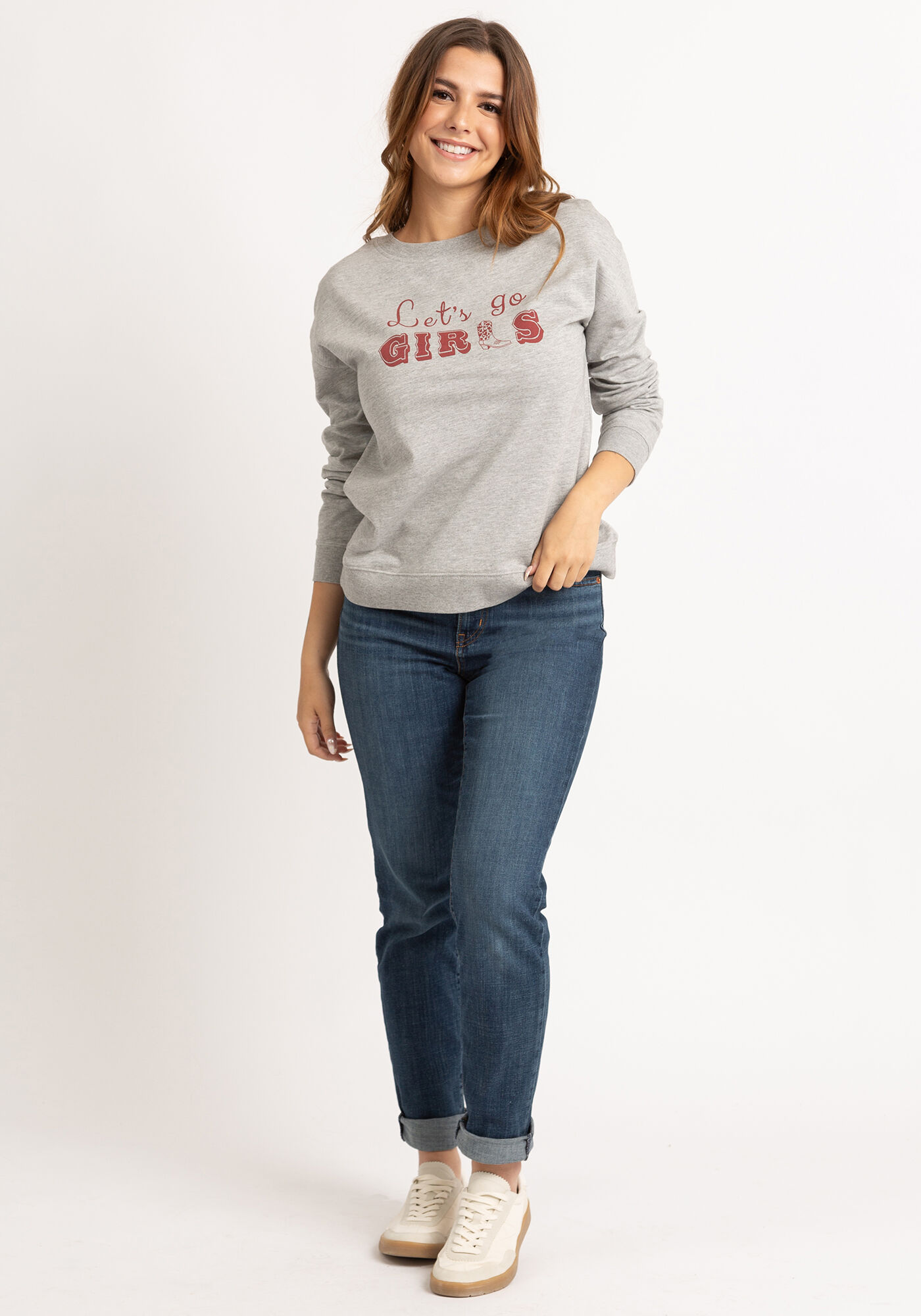 aubrey crew neck graphic fleece Image 4