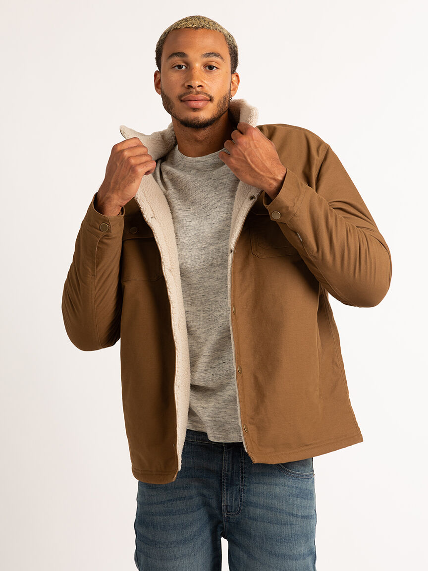 ryan twill sherpa jacket Image 2