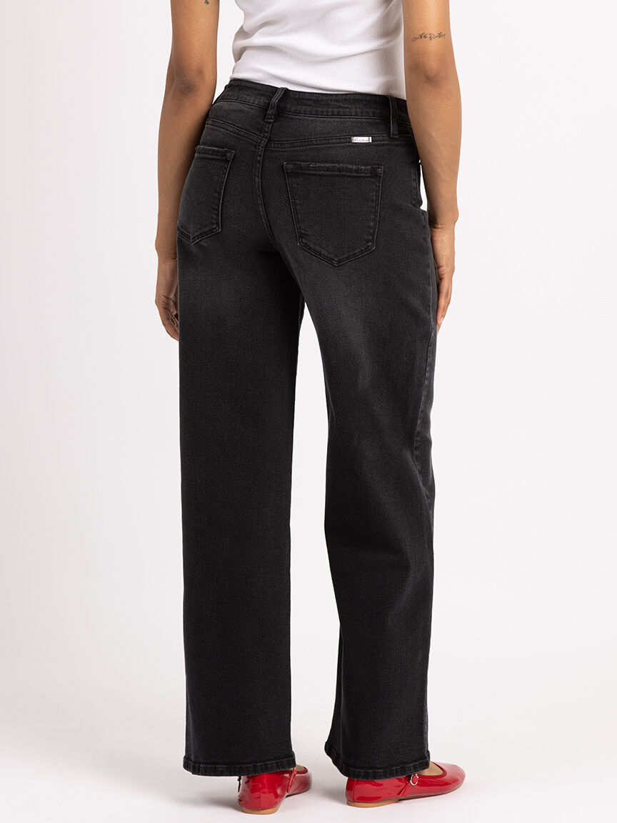 wide leg jean black Image 3