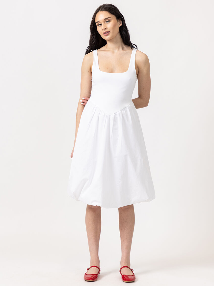 poplin bubble dress Image 5
