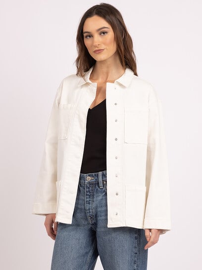 nevaeh chore jacket ecru nevaeh chore jacket ecru