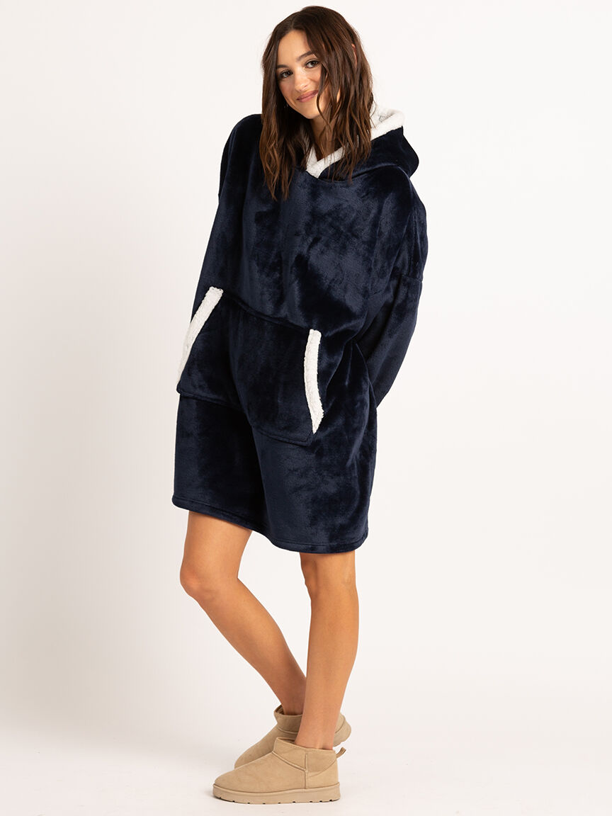 snuggly hooded oversized popover Image 2