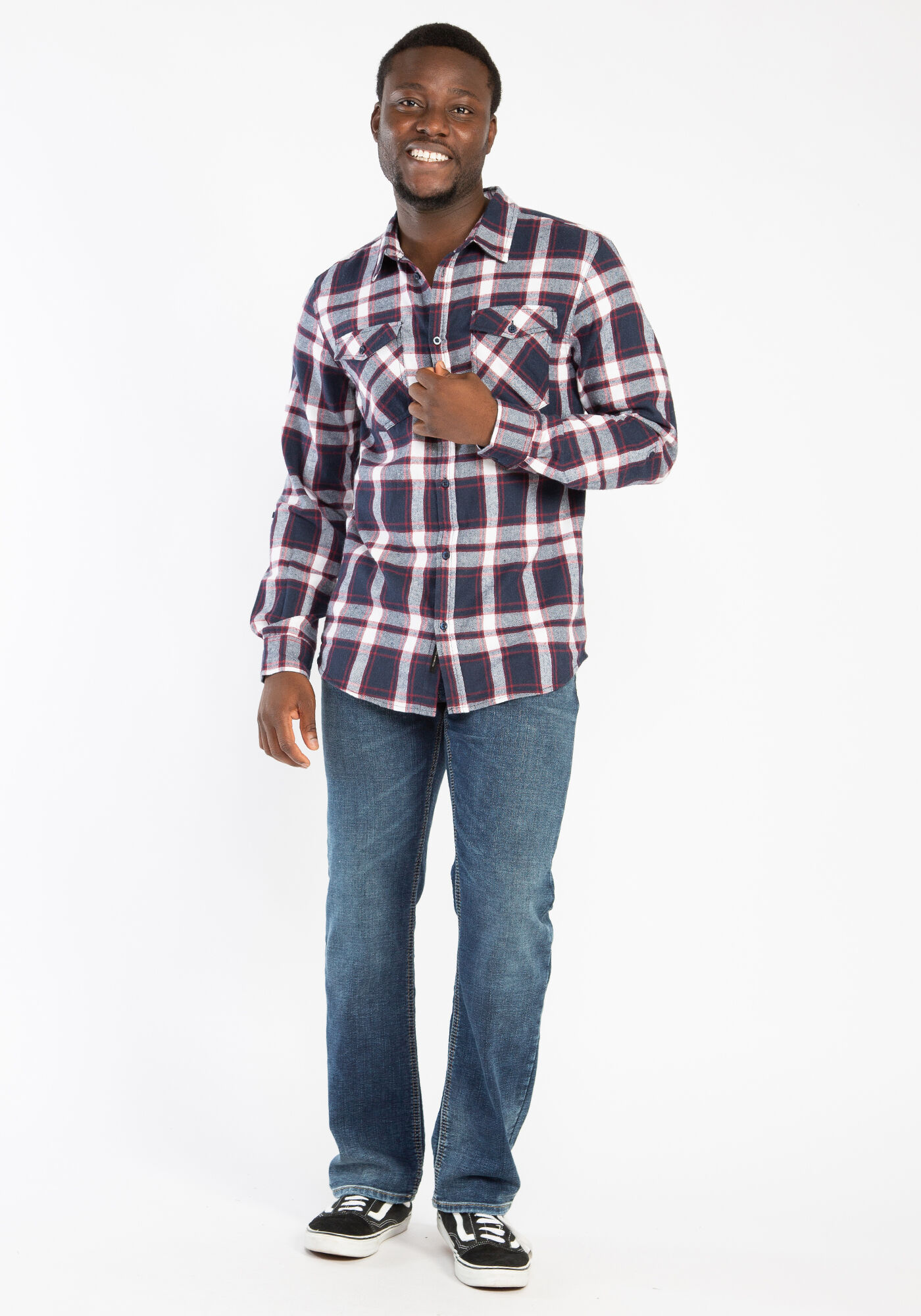 plaid long sleeve shirt Image 3