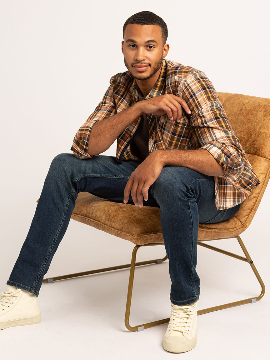 eli flannel button-up shirt Image 4