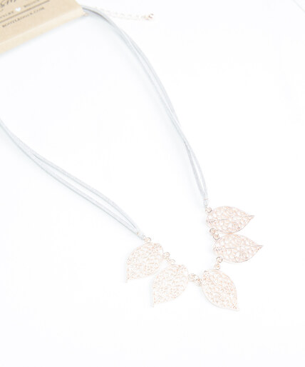 filigree leaf necklace  Image 3