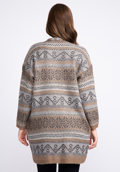 sweater jacquard cardigan Image 2