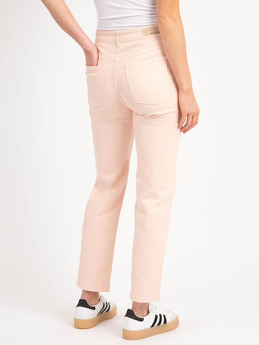 straight jeans in sakura pink Image 4